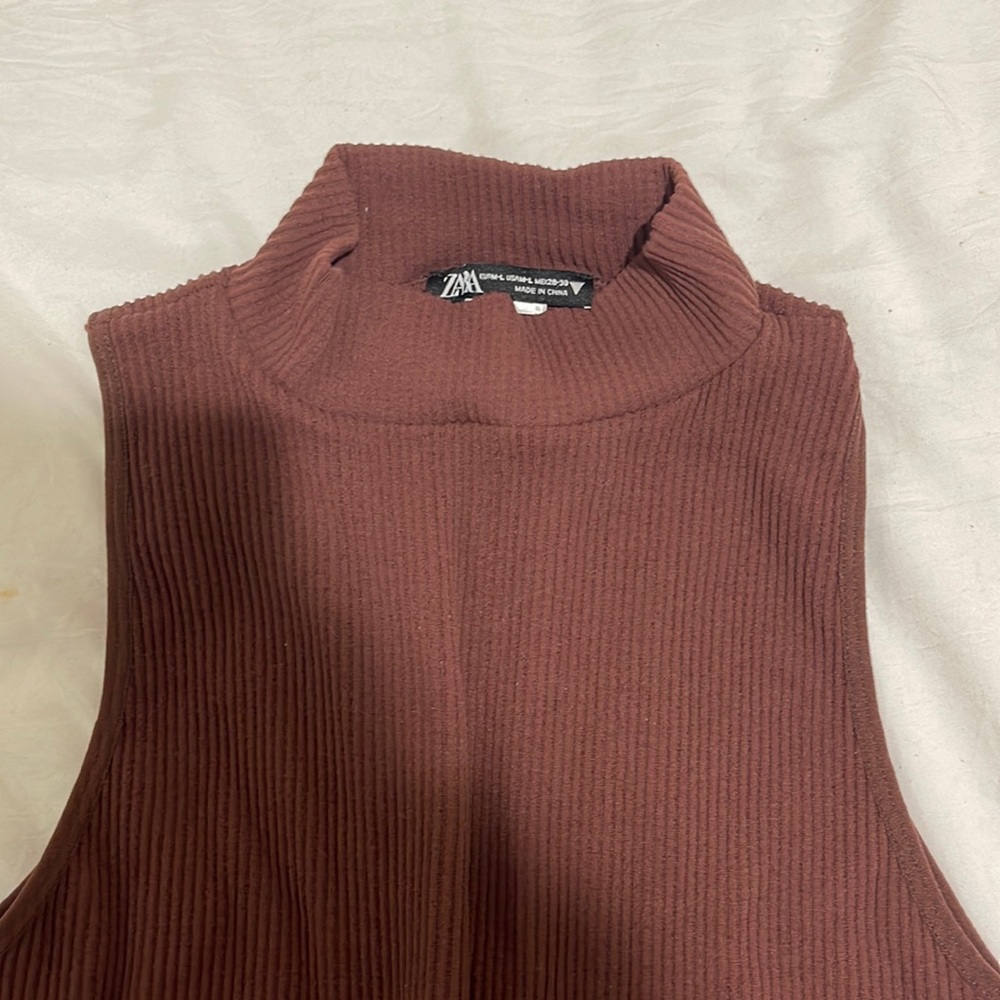 CHOCOLATE BROWN BODYSUIT FROM ZARA